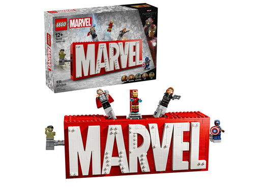 Lego 76313 Marvel: MARVEL Logo & Minifiguren