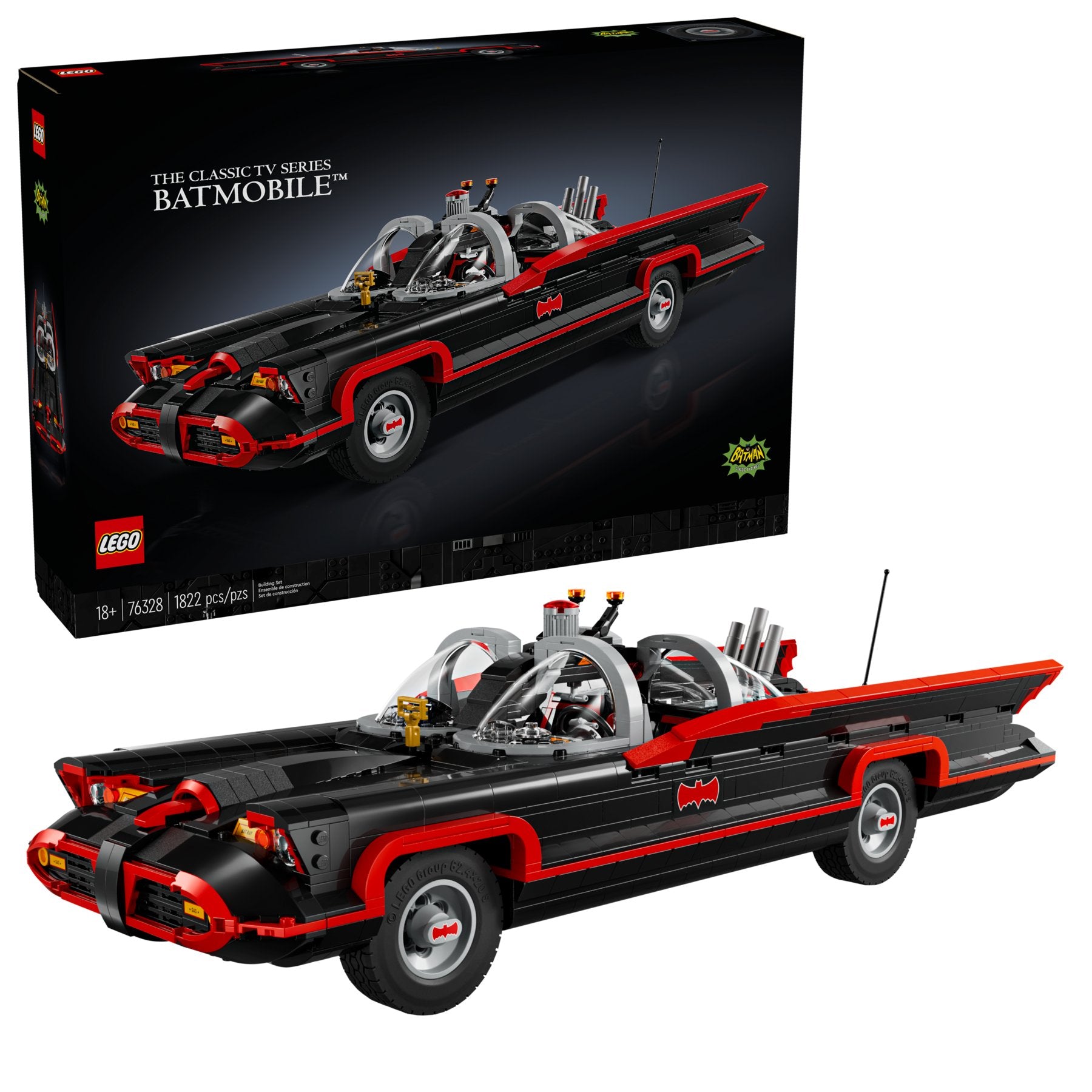 Lego 76328 Batman: Batmobil aus der 60er-Jahre-Fernsehserie - plegobil
