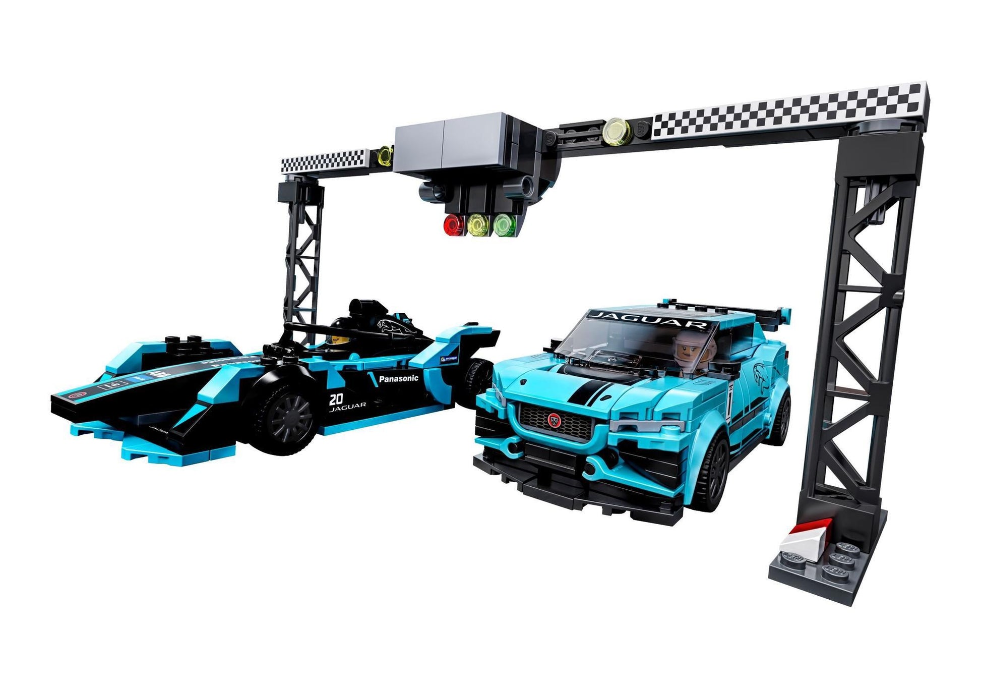 Lego 76898 Speed Champions: Formula E Panasonic Jaguar Racing GEN2 car & Jaguar I-PACE eTROPHY - plegobil