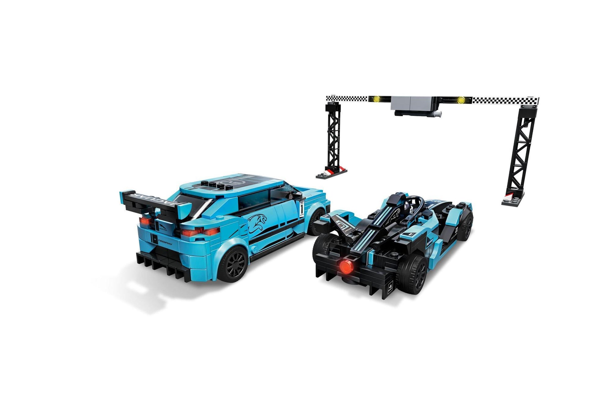 Lego 76898 Speed Champions: Formula E Panasonic Jaguar Racing GEN2 car & Jaguar I-PACE eTROPHY - plegobil