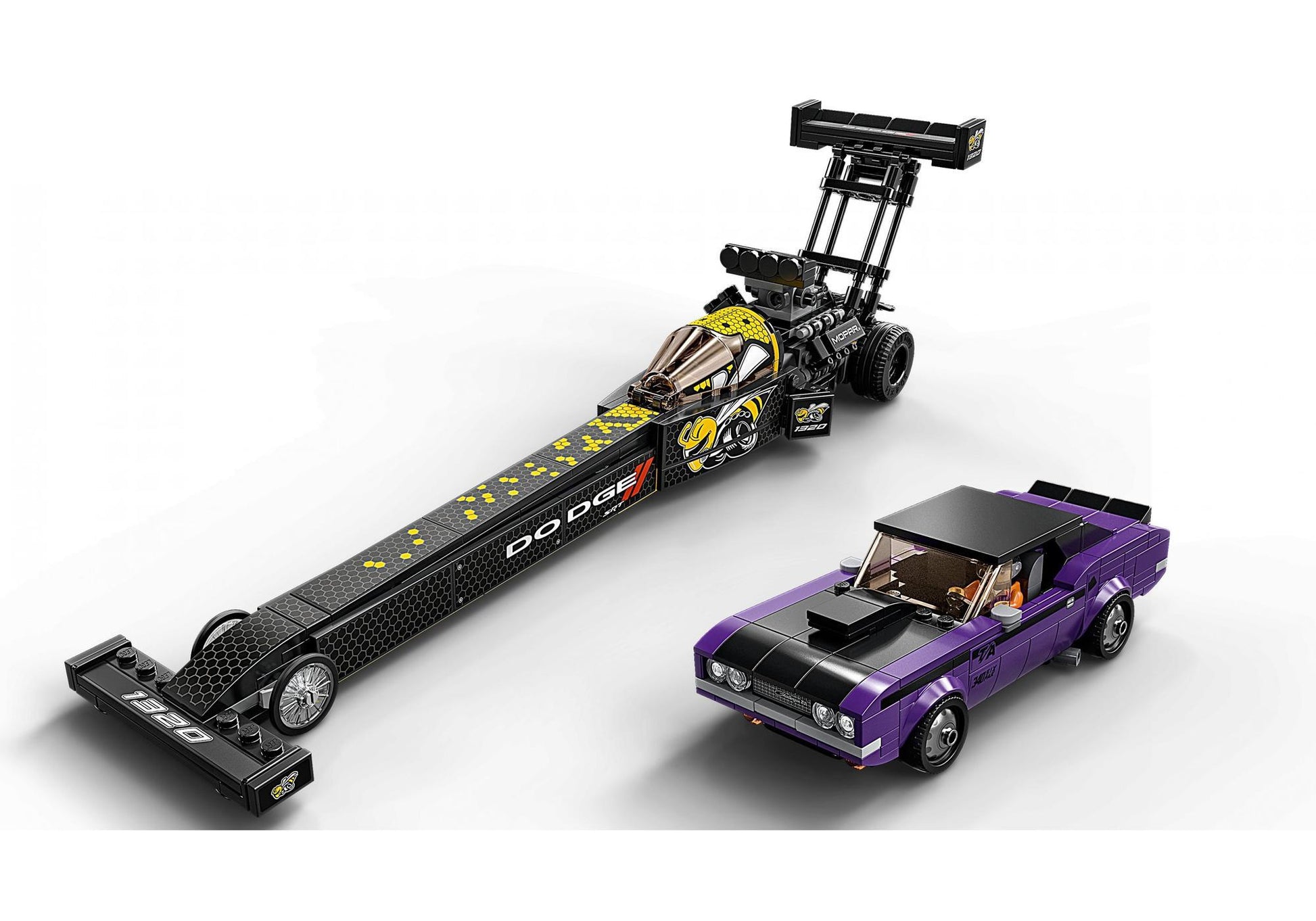 Lego 76904 Speed Champions: Mopar Dodge//SRT Dragster & 1970 Dodge Challenger - plegobil