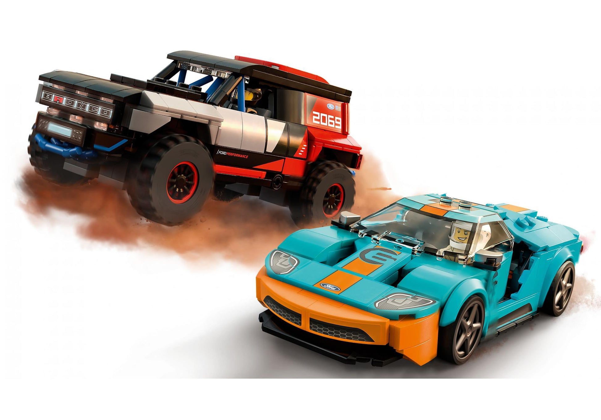 Lego 76905 Speed Champions: Ford GT Heritage Edition und Bronco R - plegobil