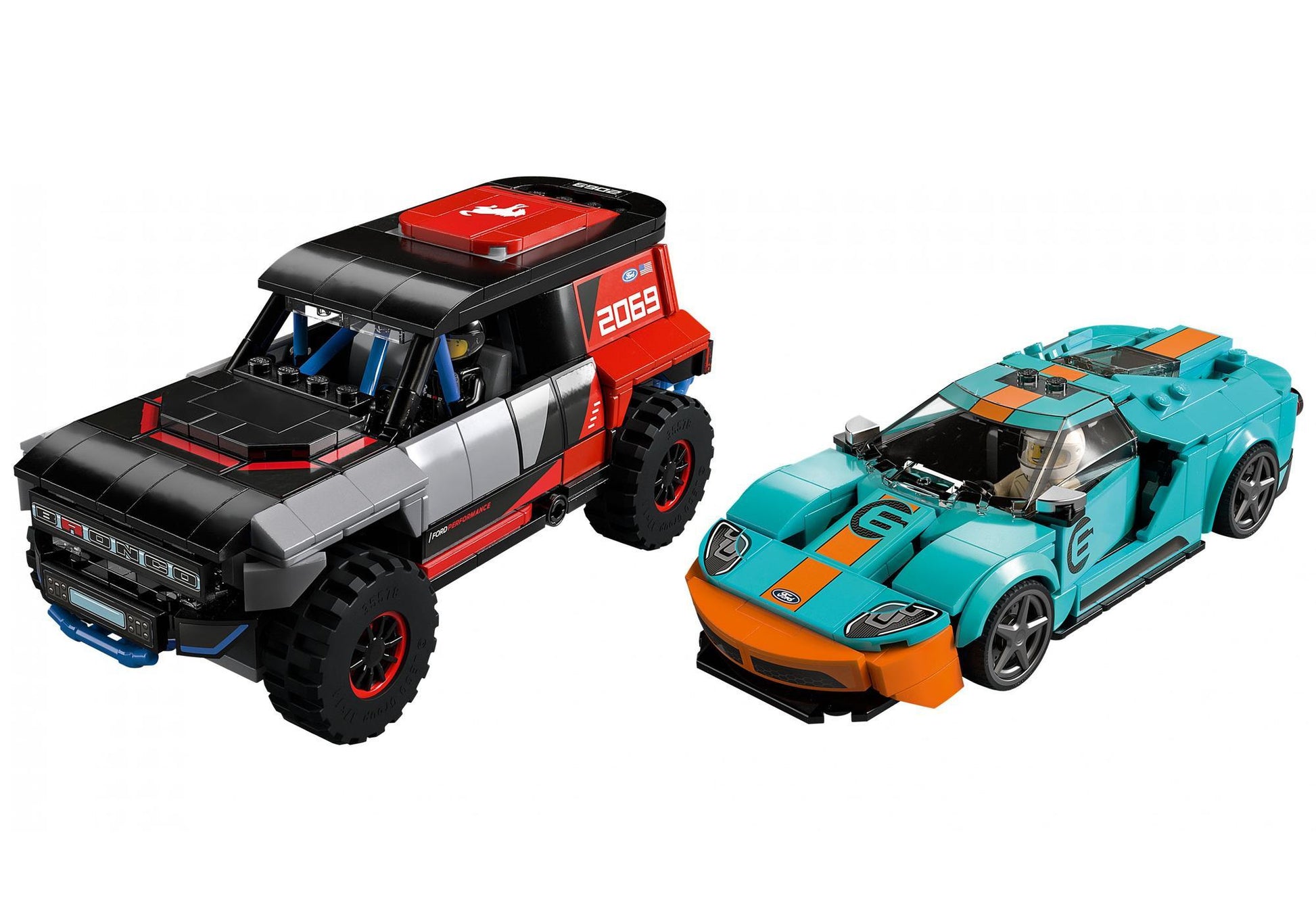 Lego 76905 Speed Champions: Ford GT Heritage Edition und Bronco R - plegobil