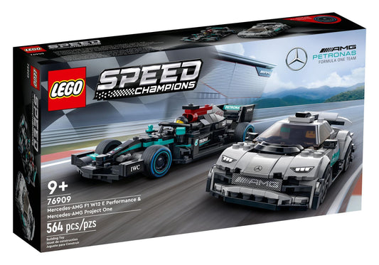 Lego 76909 Speed Champions: Mercedes-AMG F1 W12 E Performance & Mercedes-AMG Project One - plegobil