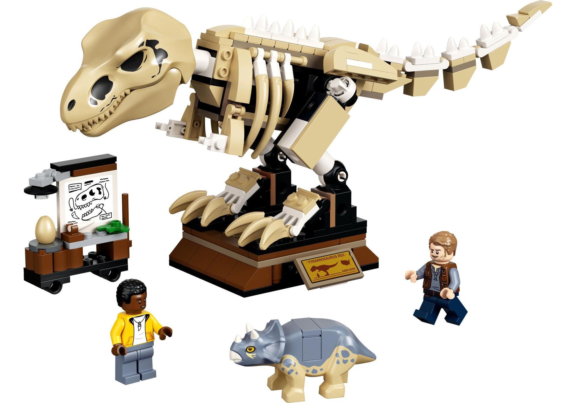 Lego 76940 Jurassic World: T. Rex-Skelett in der Fossilienausstellung - plegobil