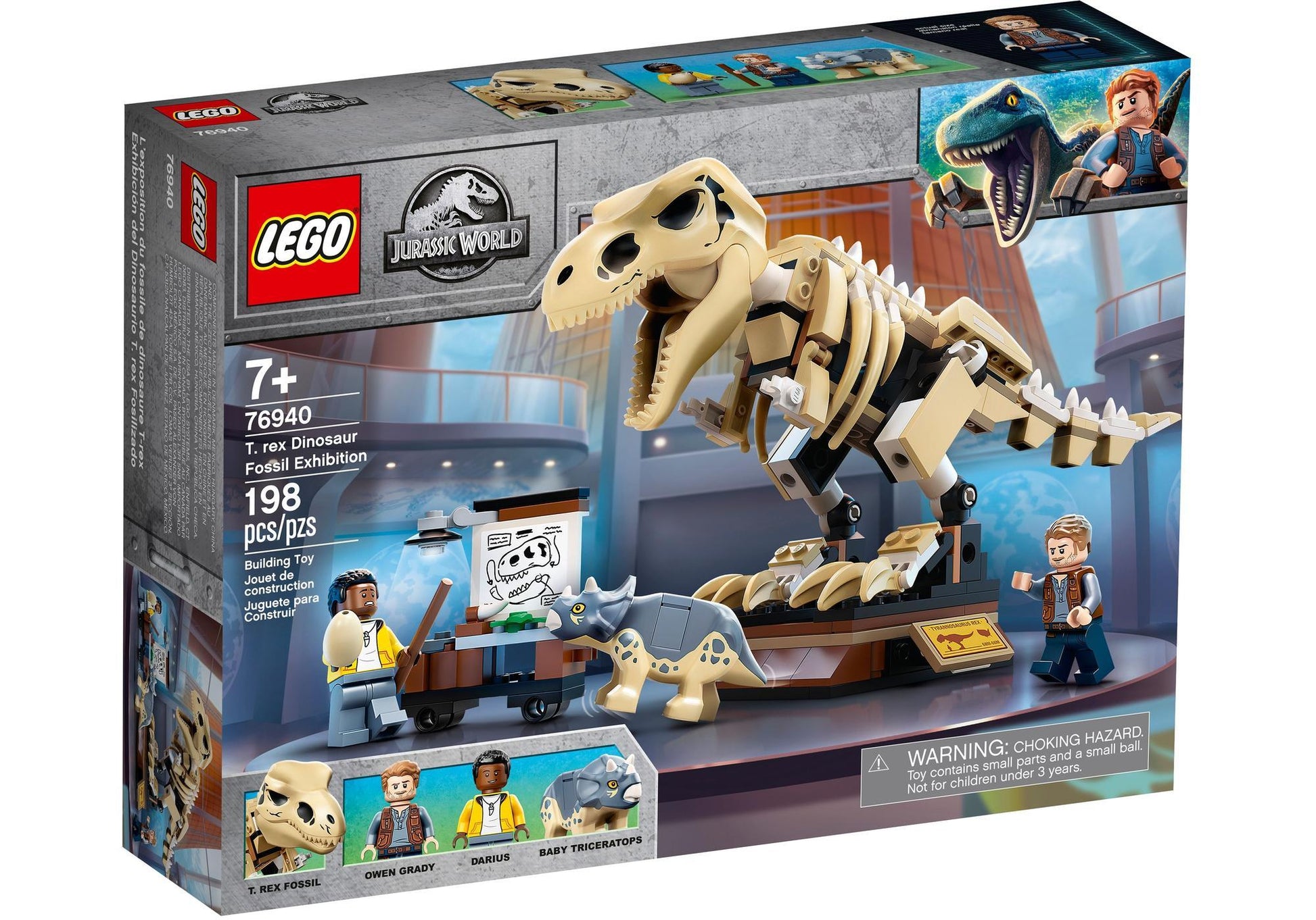 Lego 76940 Jurassic World: T. Rex-Skelett in der Fossilienausstellung - plegobil