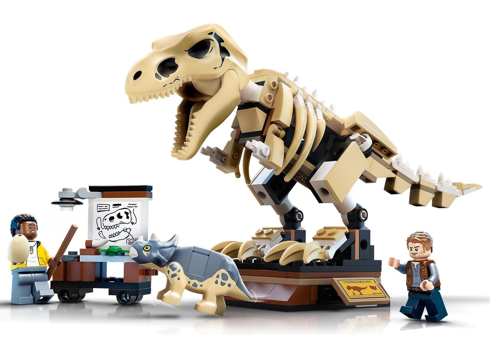 Lego 76940 Jurassic World: T. Rex-Skelett in der Fossilienausstellung - plegobil