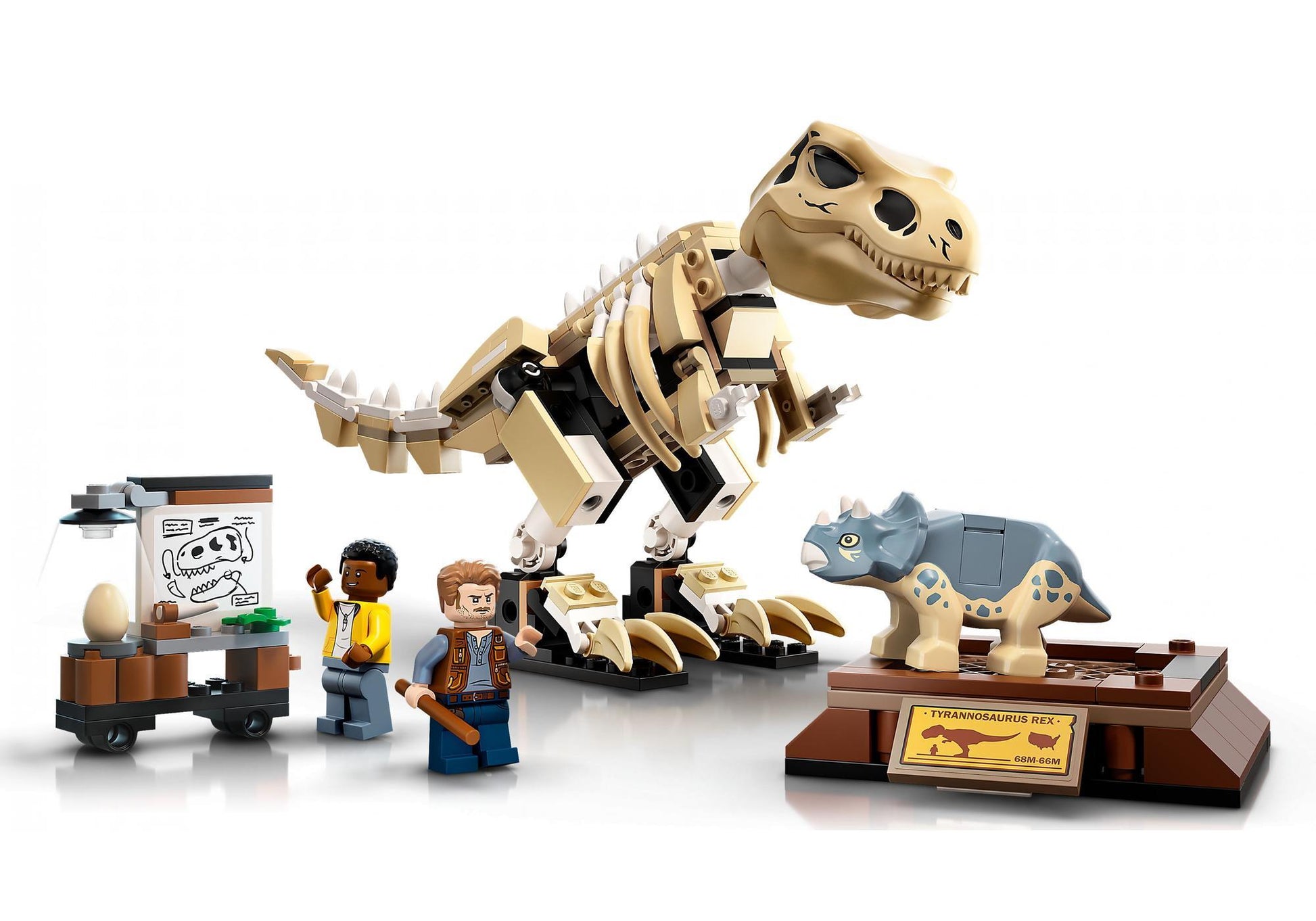 Lego 76940 Jurassic World: T. Rex-Skelett in der Fossilienausstellung - plegobil