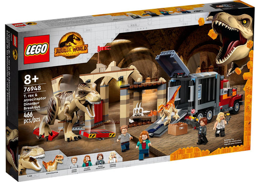 Lego 76948 Jurassic World: T. Rex & Atrociraptor: Dinosaurier-Ausbruch - plegobil
