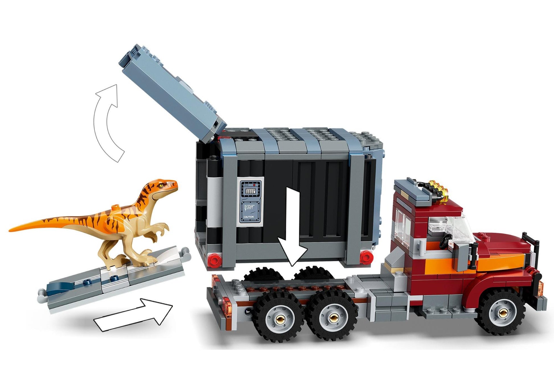 Lego 76948 Jurassic World: T. Rex & Atrociraptor: Dinosaurier-Ausbruch - plegobil