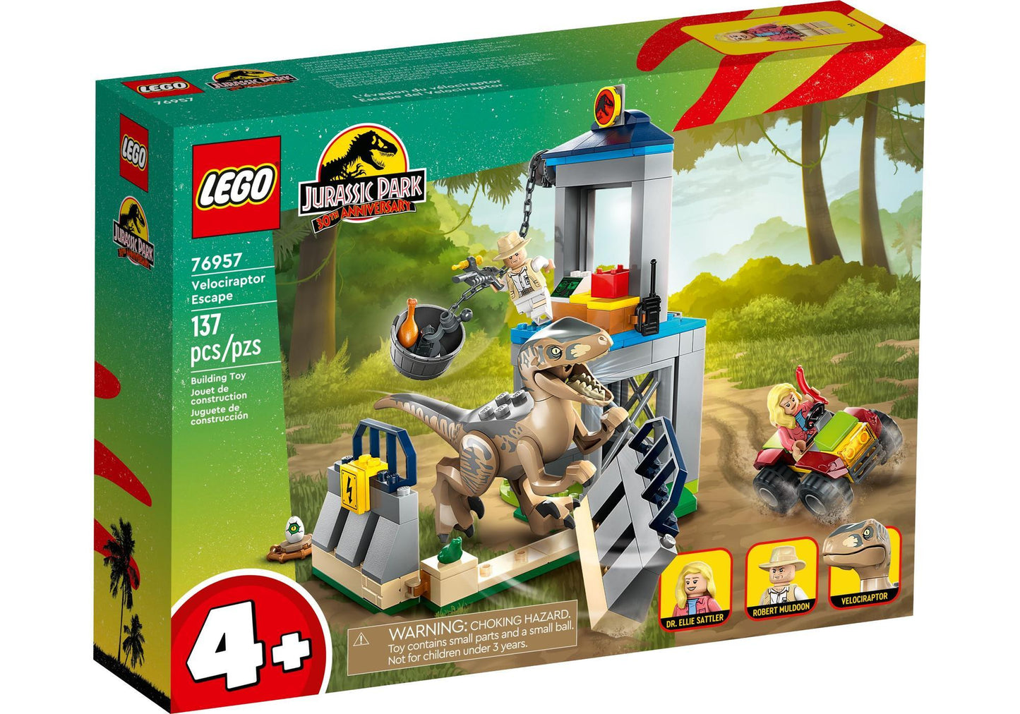 Lego 76957 Jurassic World: Flucht des Velociraptors - plegobil