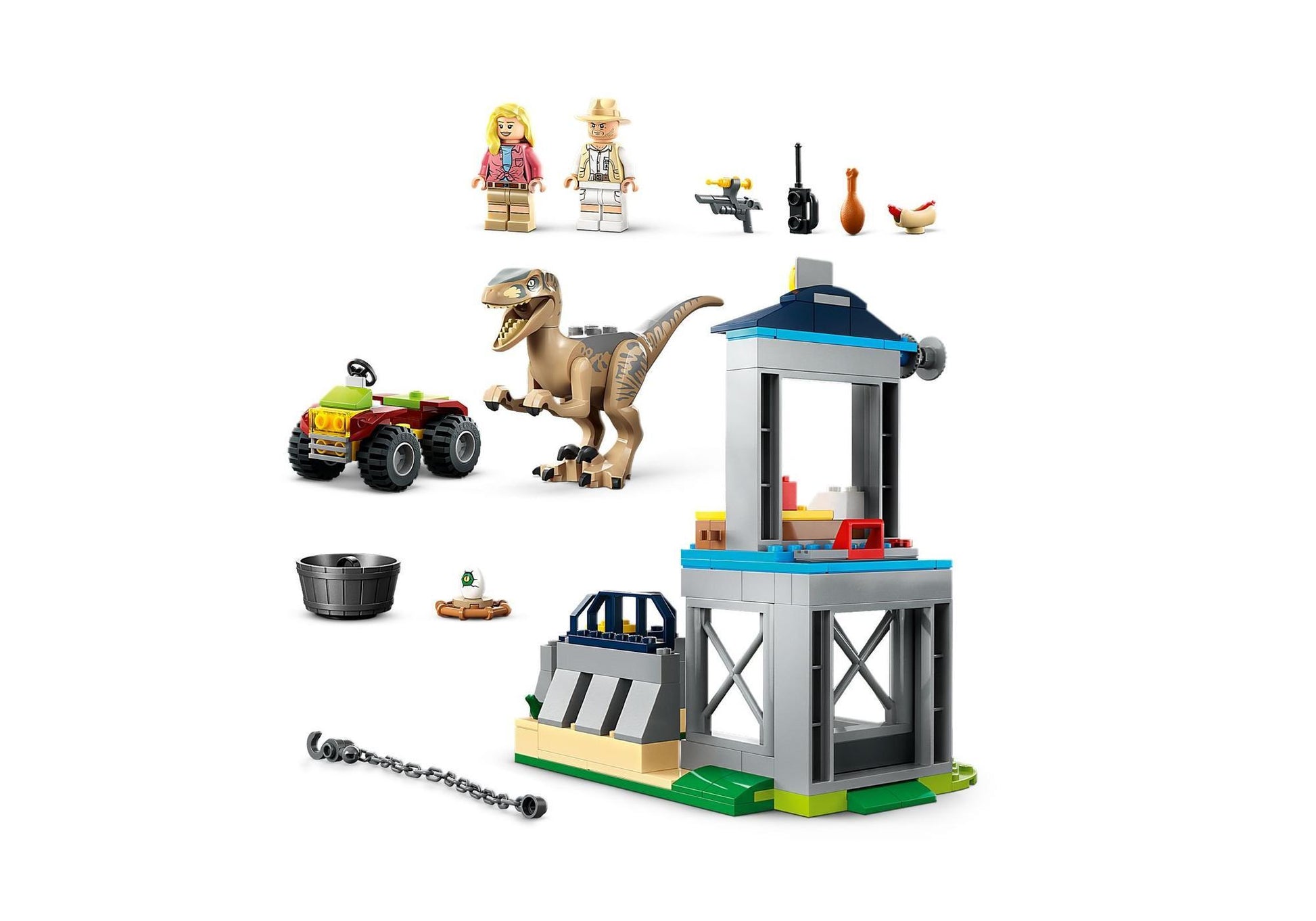Lego 76957 Jurassic World: Flucht des Velociraptors - plegobil