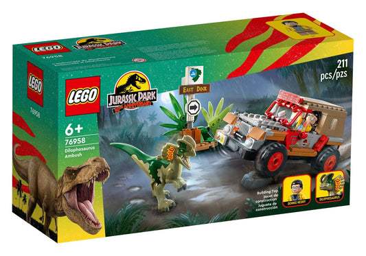 Lego 76958 Jurassic World: Hinterhalt des Dilophosaurus - plegobil