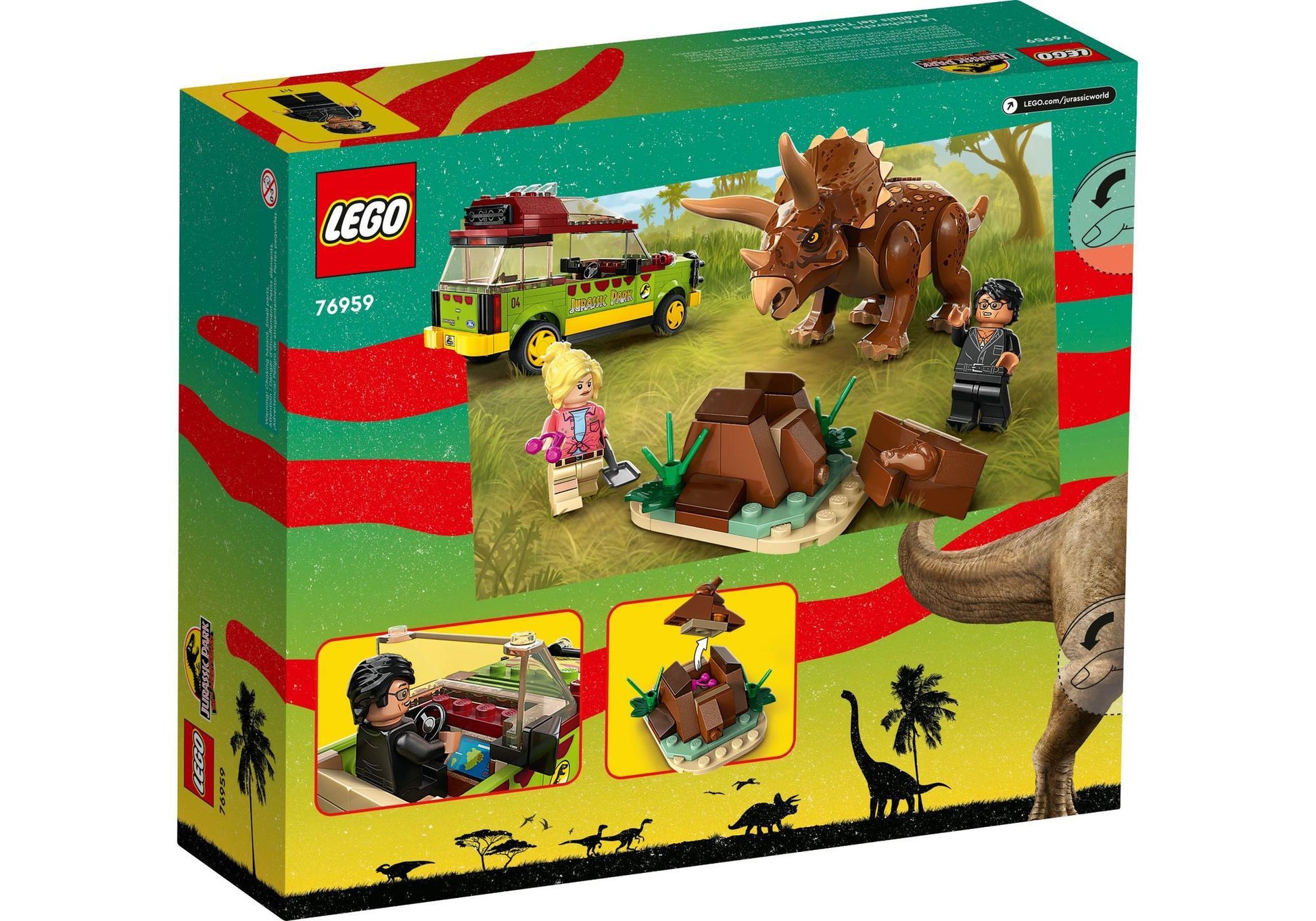 Lego 76959 Jurassic World: Triceratops-Forschung - plegobil