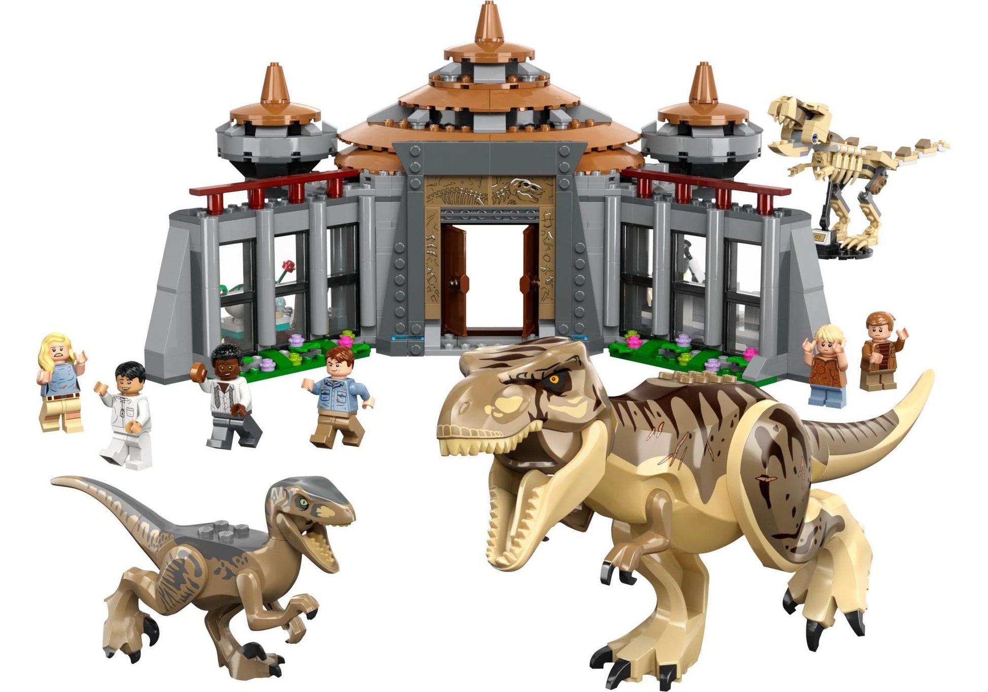 Lego 76961 Jurassic World: Angriff des T. rex und des Raptors aufs Besucherzentrum - plegobil
