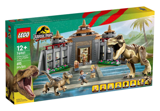 Lego 76961 Jurassic World: Angriff des T. rex und des Raptors aufs Besucherzentrum - plegobil