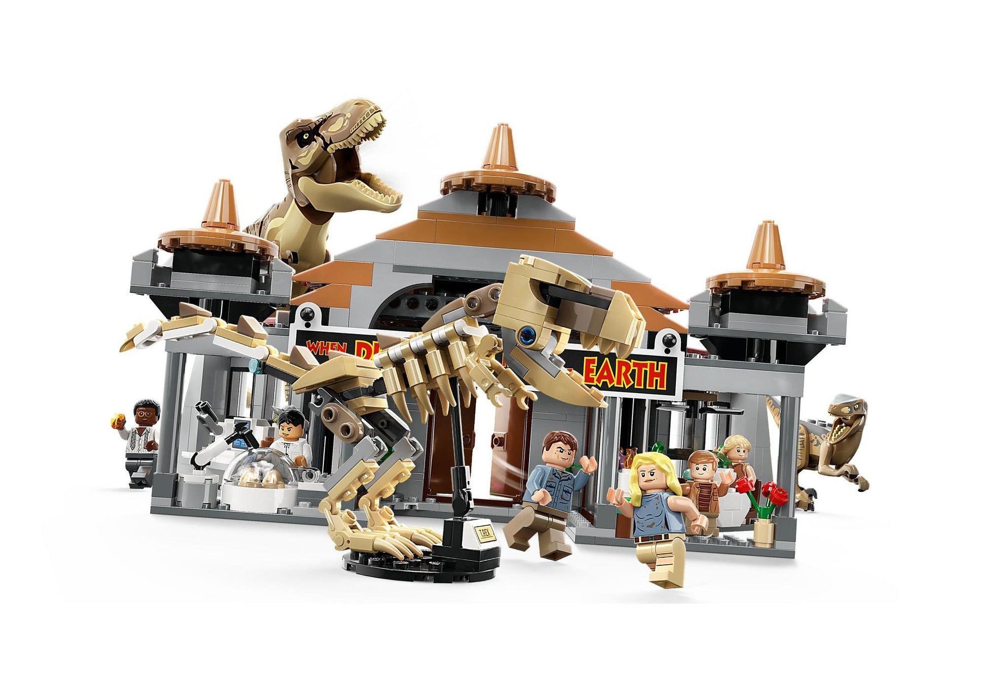 Lego 76961 Jurassic World: Angriff des T. rex und des Raptors aufs Besucherzentrum - plegobil