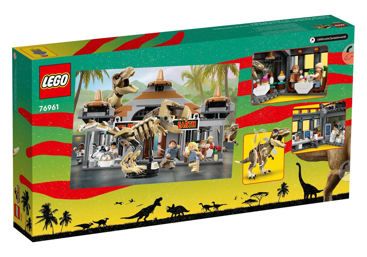 Lego 76961 Jurassic World: Angriff des T. rex und des Raptors aufs Besucherzentrum - plegobil
