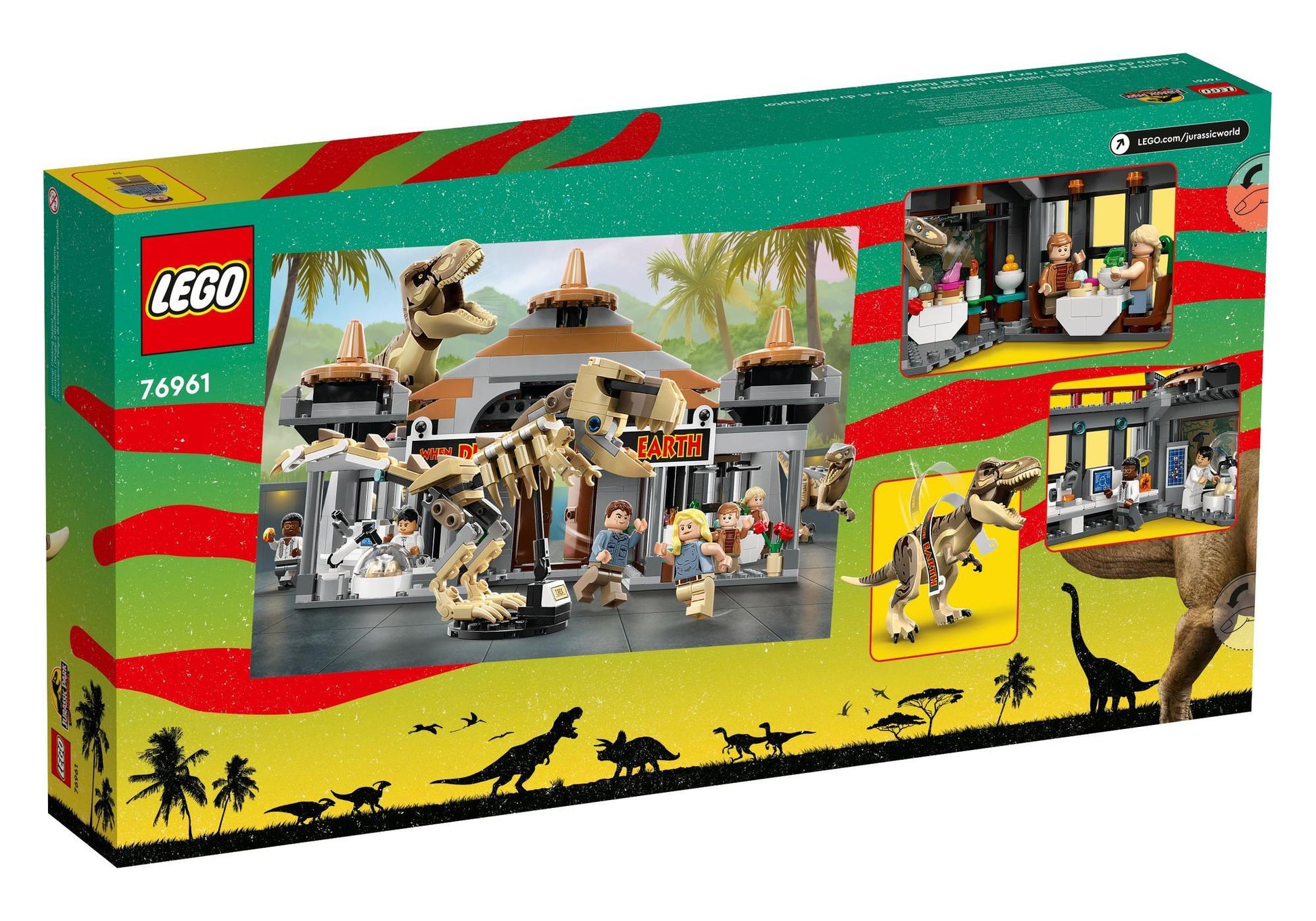 Lego 76961 Jurassic World: Angriff des T. rex und des Raptors aufs Besucherzentrum - plegobil