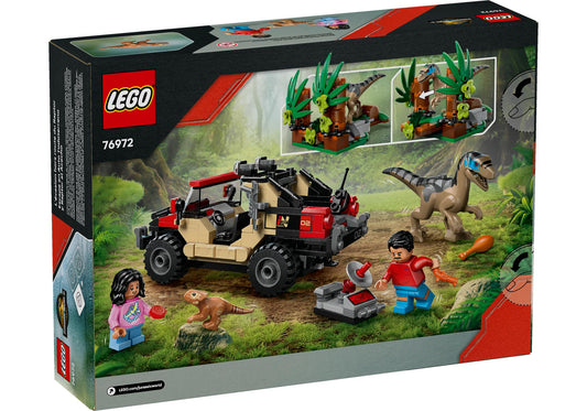 Lego 76972 Jurassic World: Raptor: Verfolgungsjagd mit dem Geländewagen