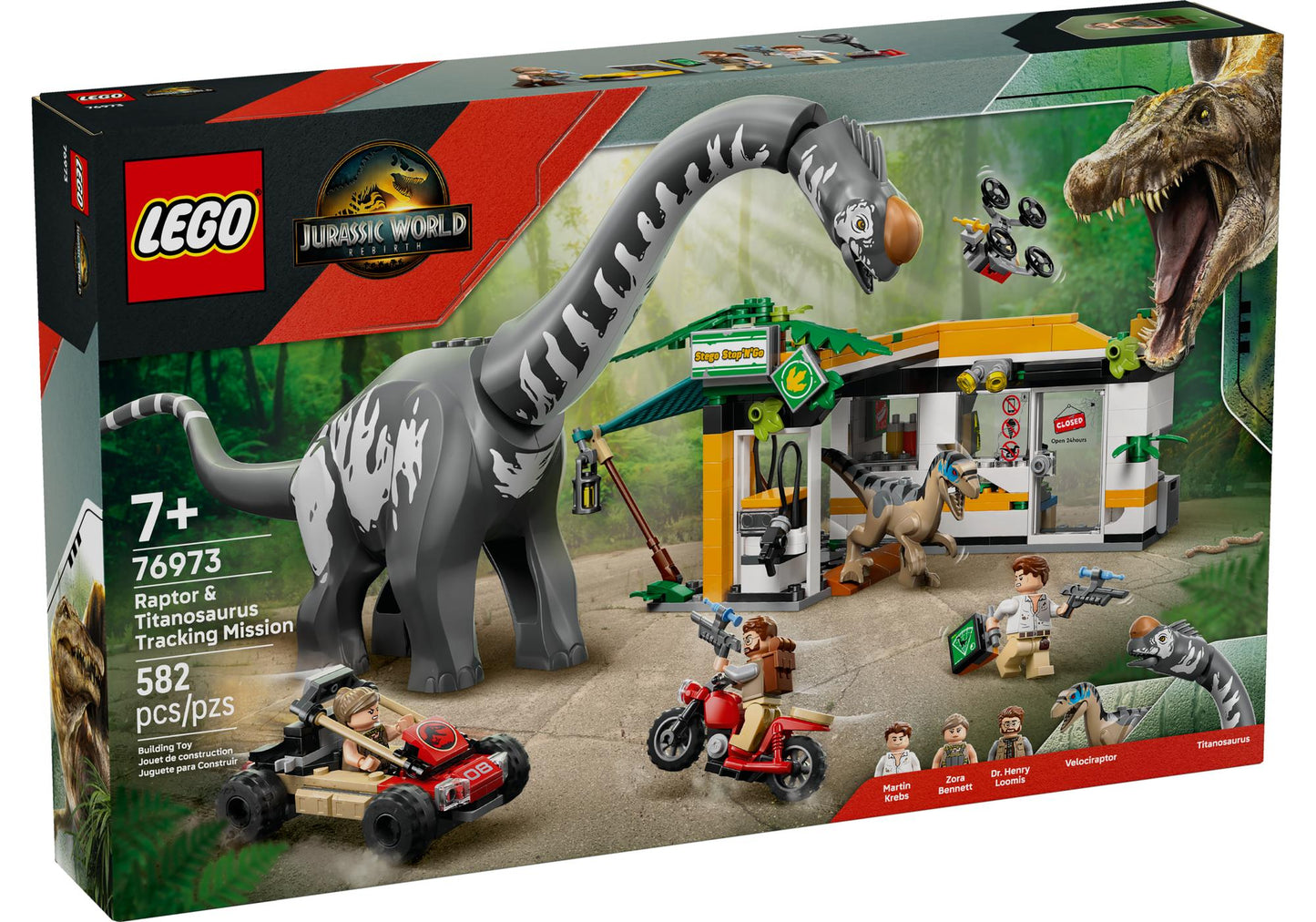 Lego 76973 Jurassic World: Raptor & Titanosaurus: Große Fährtensuche