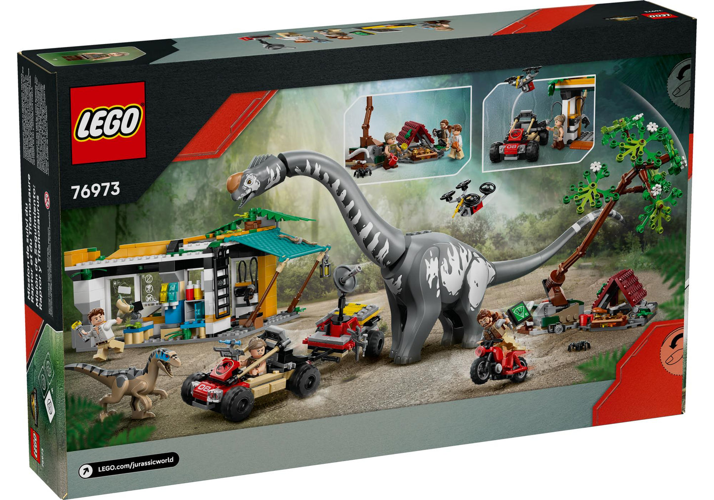 Lego 76973 Jurassic World: Raptor & Titanosaurus: Große Fährtensuche