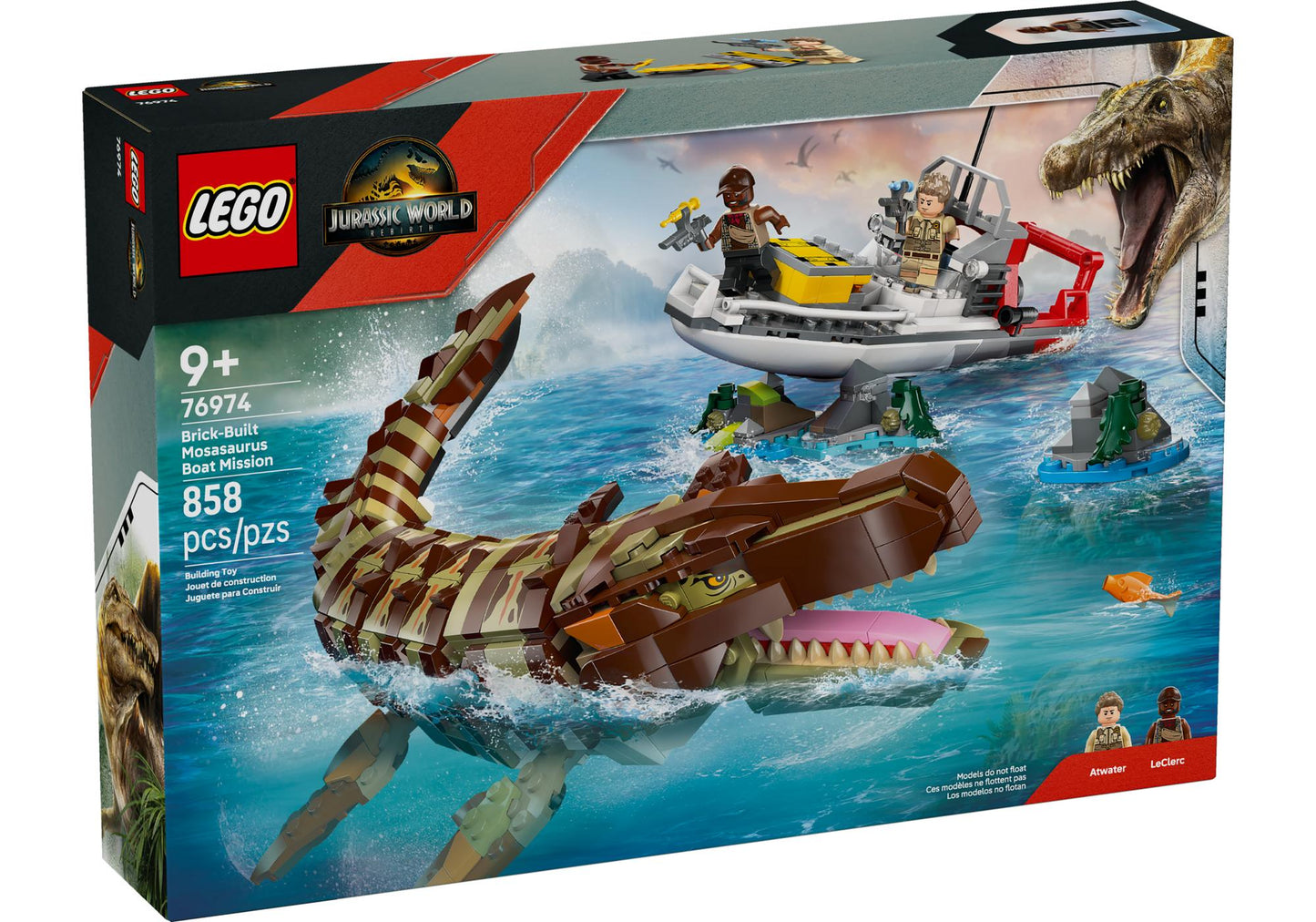 Lego 76974 Jurassic World: Mosasaurier: Die Bootmission