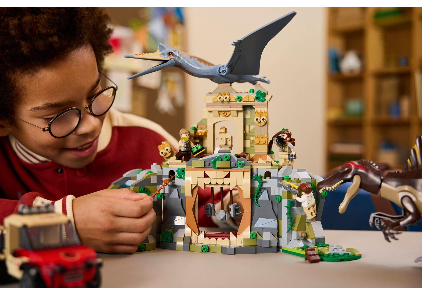 Lego 76976 Jurassic World: Spinosaurier & Quetzalcoatlus: Hubschrauber-Einsatz
