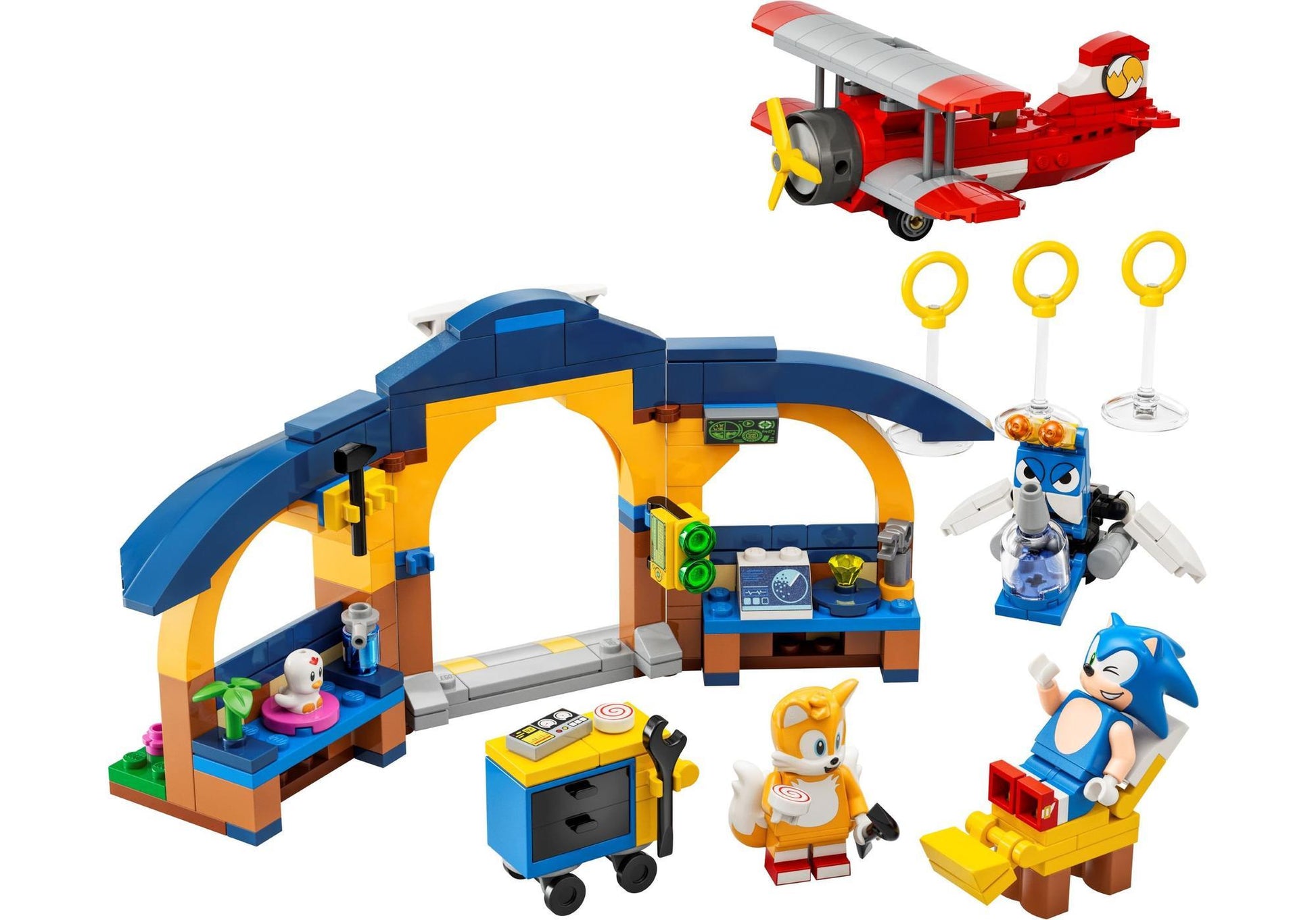 Lego 76991 Sonic: Tails‘ Tornadoflieger mit Werkstatt - plegobil