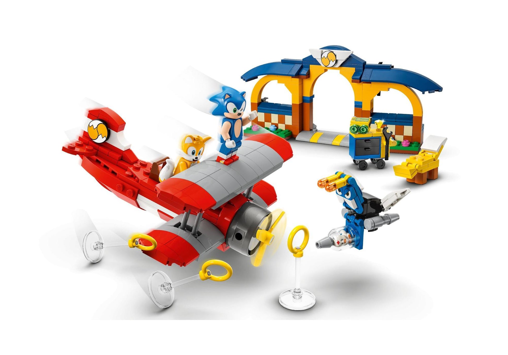 Lego 76991 Sonic: Tails‘ Tornadoflieger mit Werkstatt - plegobil