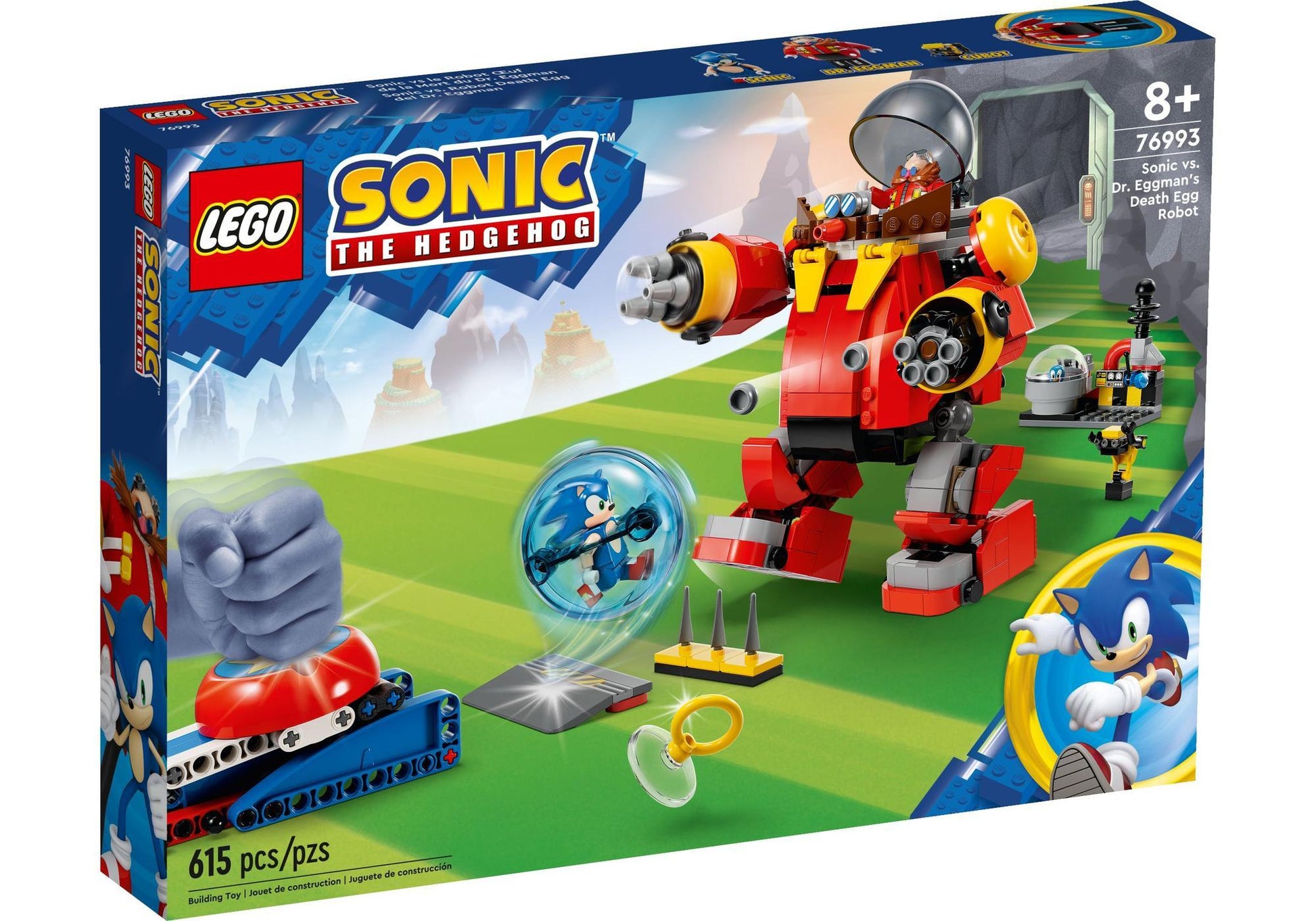 Lego 76993 Sonic: Sonic vs. Dr. Eggmans Death Egg Robot - plegobil