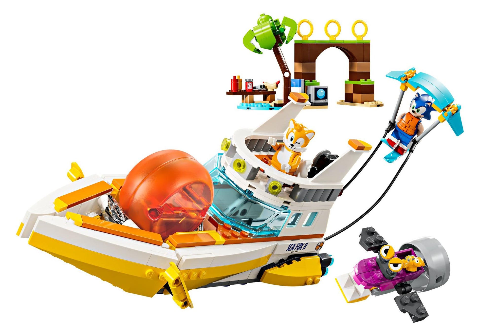 Lego 76997 Sonic: Tails Abenteuerboot - plegobil