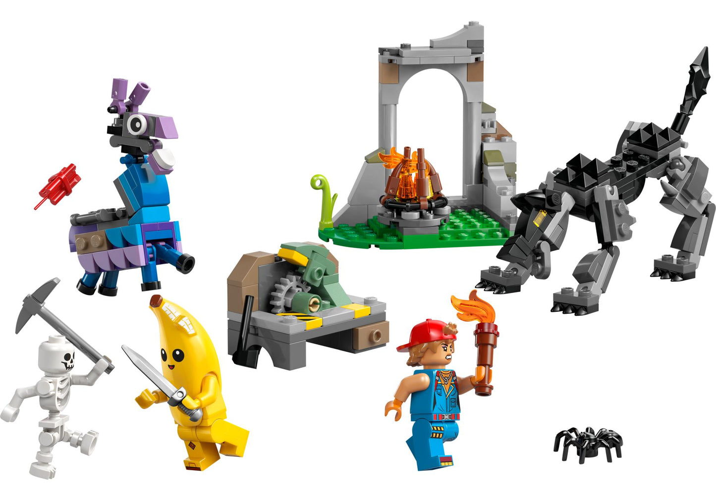 Lego 77075 Fortnite: Das Lager von Schali und der Zündkerzenkünstlerin