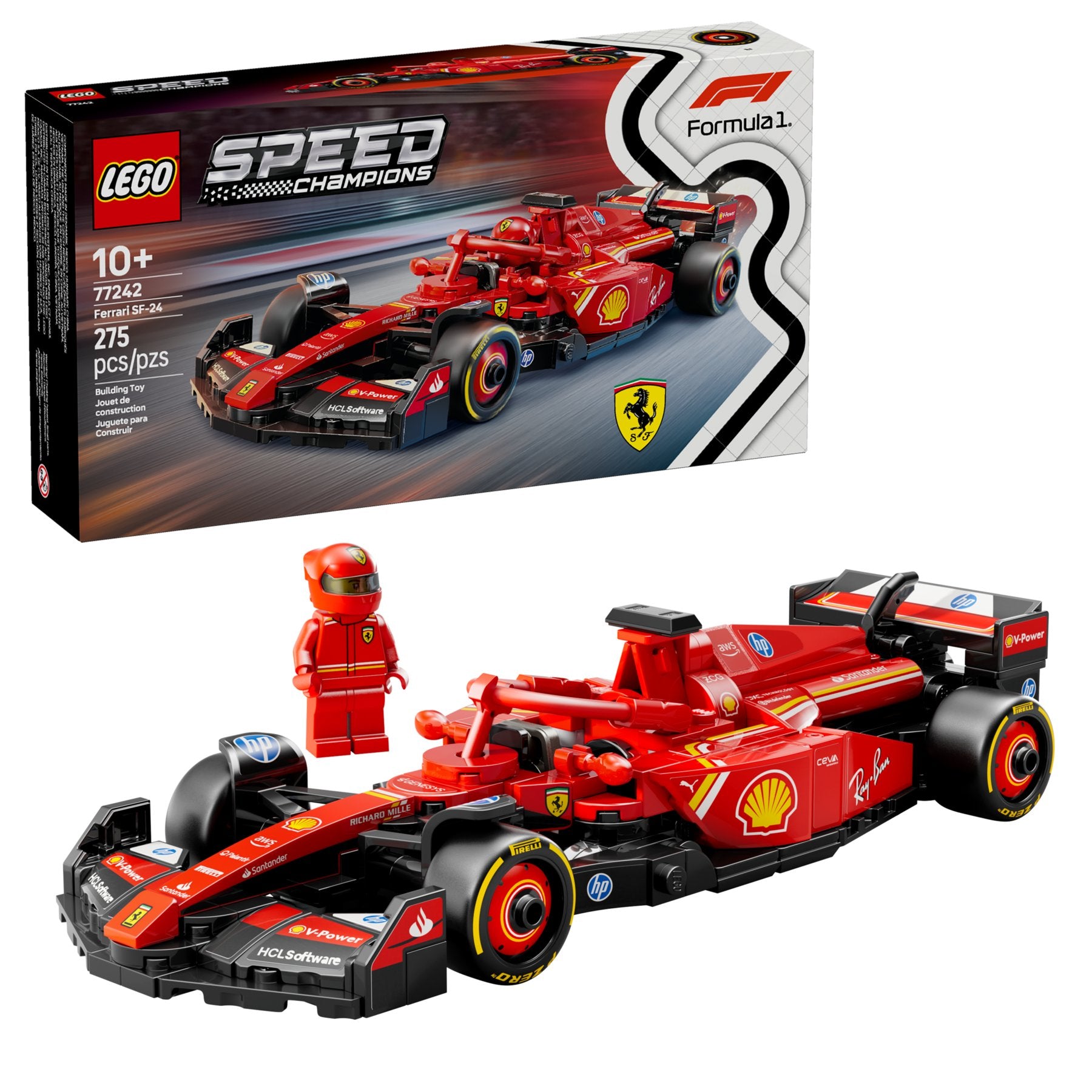 Lego 77242 Speed Champions: Ferrari SF-24 F1 Rennauto - plegobil