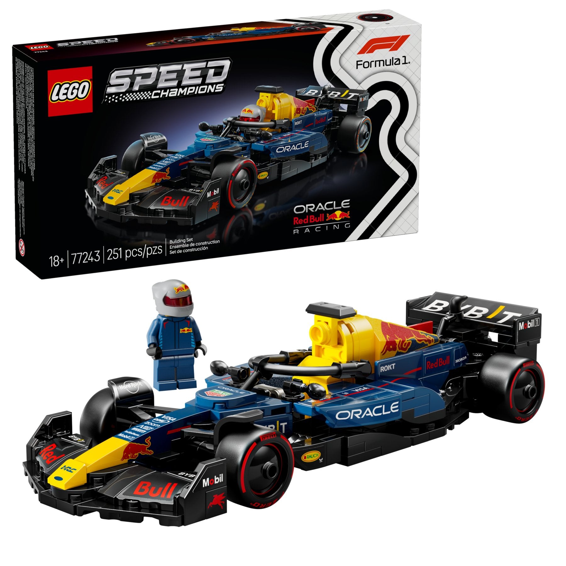 Lego 77243 Speed Champions: Oracle Red Bull Racing RB20 F1 Rennauto - plegobil