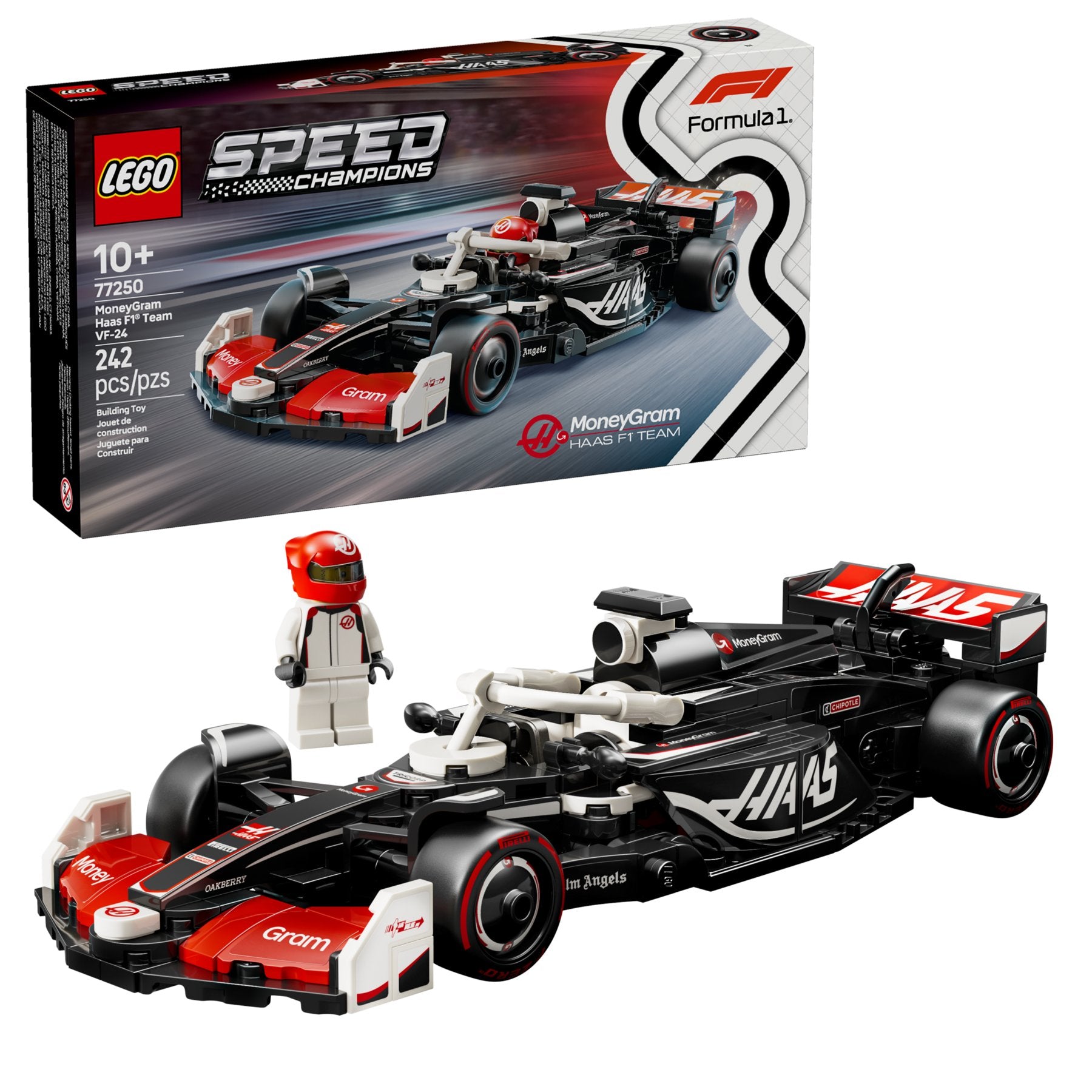 Lego 77250 Speed Champions: MoneyGram Haas F1 Team VF-24 Rennauto - plegobil