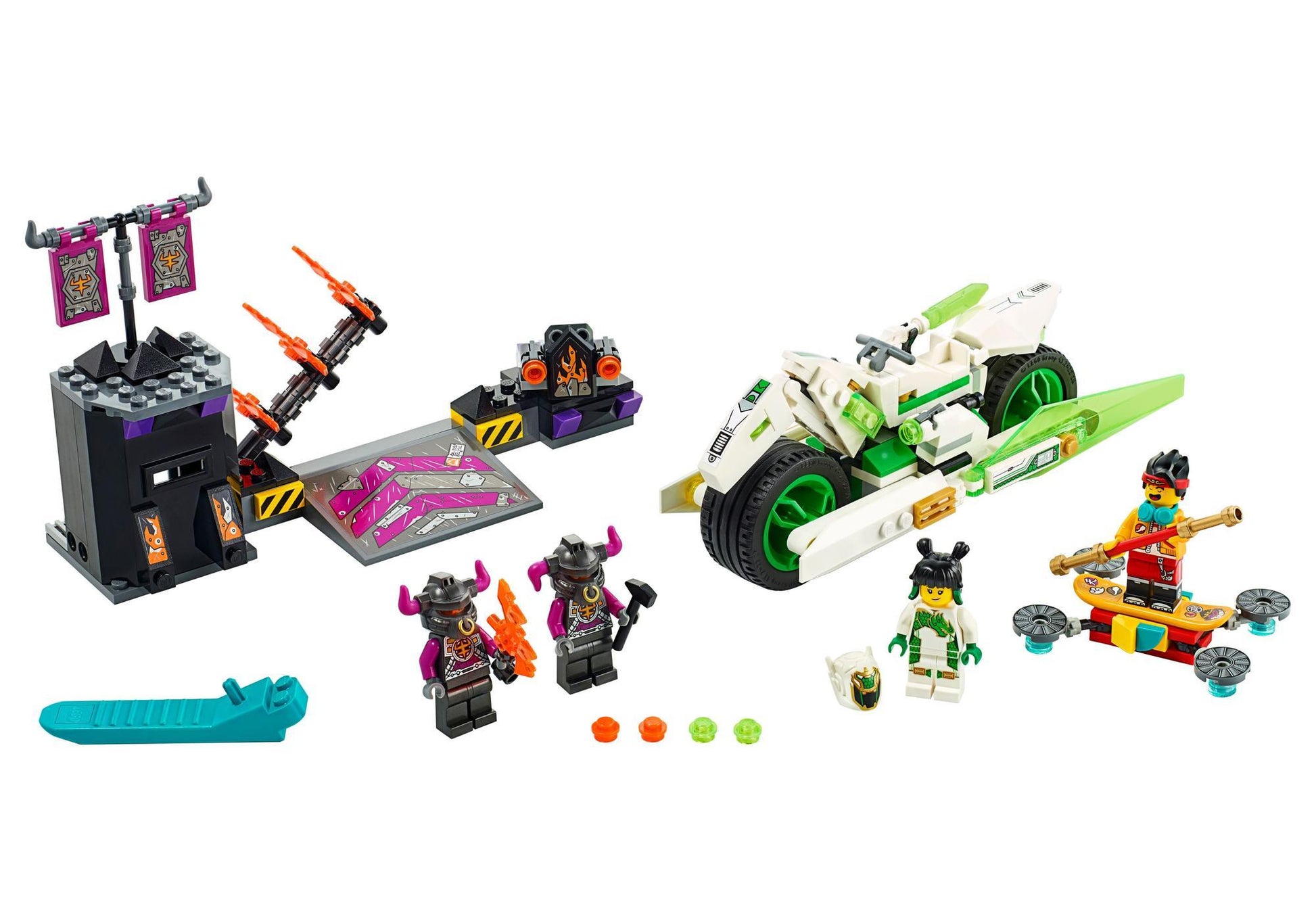 Lego 80006 Monkie Kid: Bike des weißen Drachenpferds - plegobil