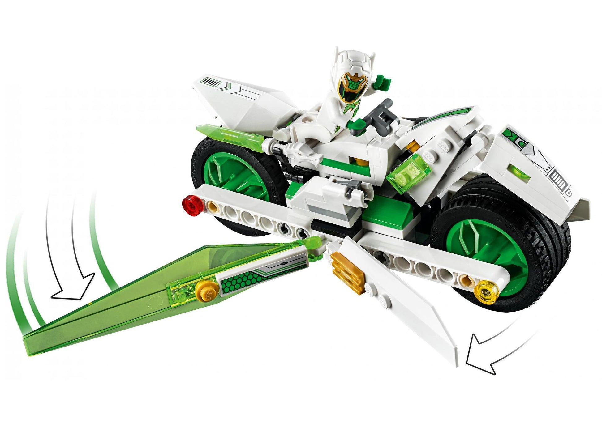 Lego 80006 Monkie Kid: Bike des weißen Drachenpferds - plegobil