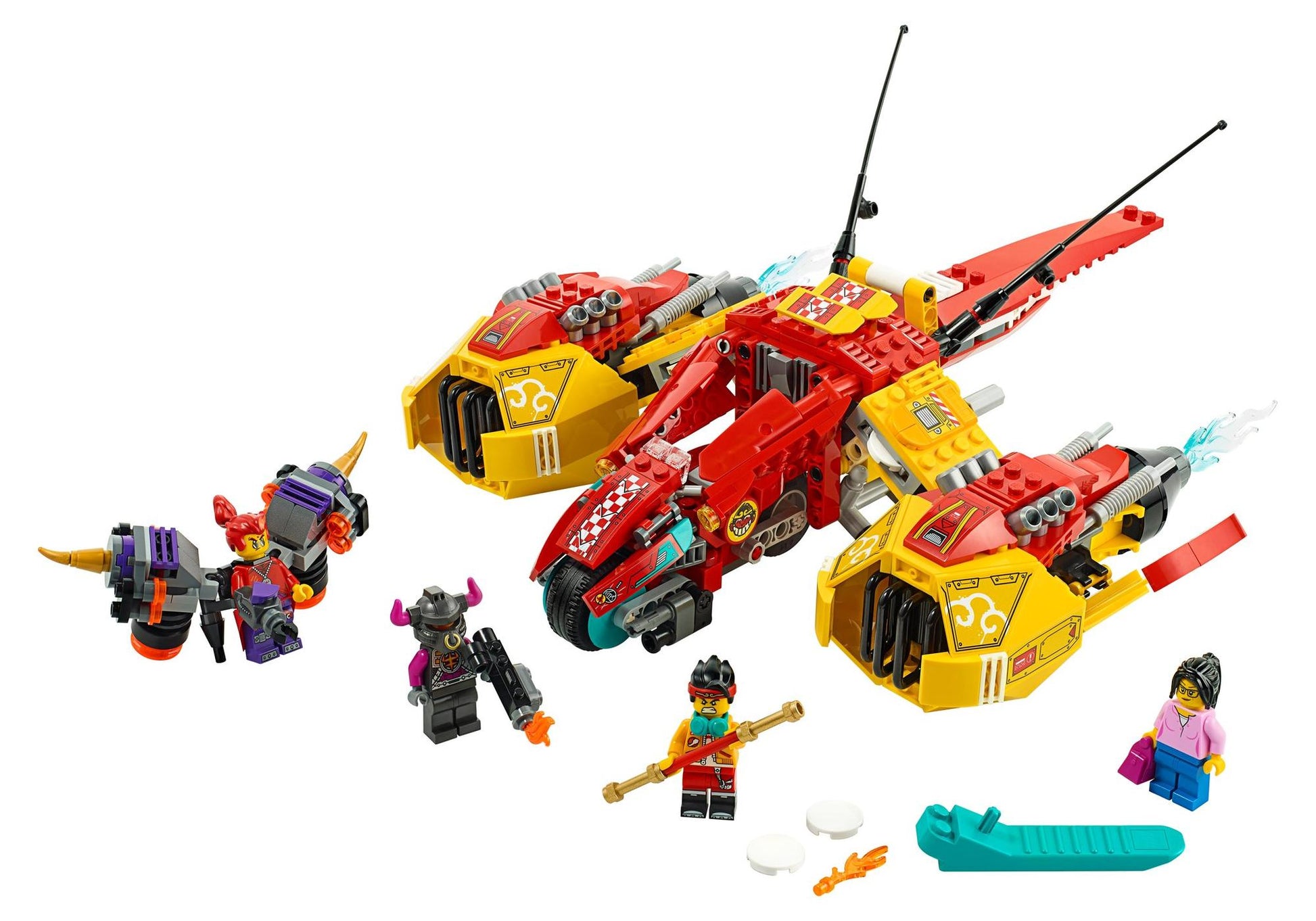 Lego 80008 Monkie Kid: Mokie Kids Wolken-Jet - plegobil