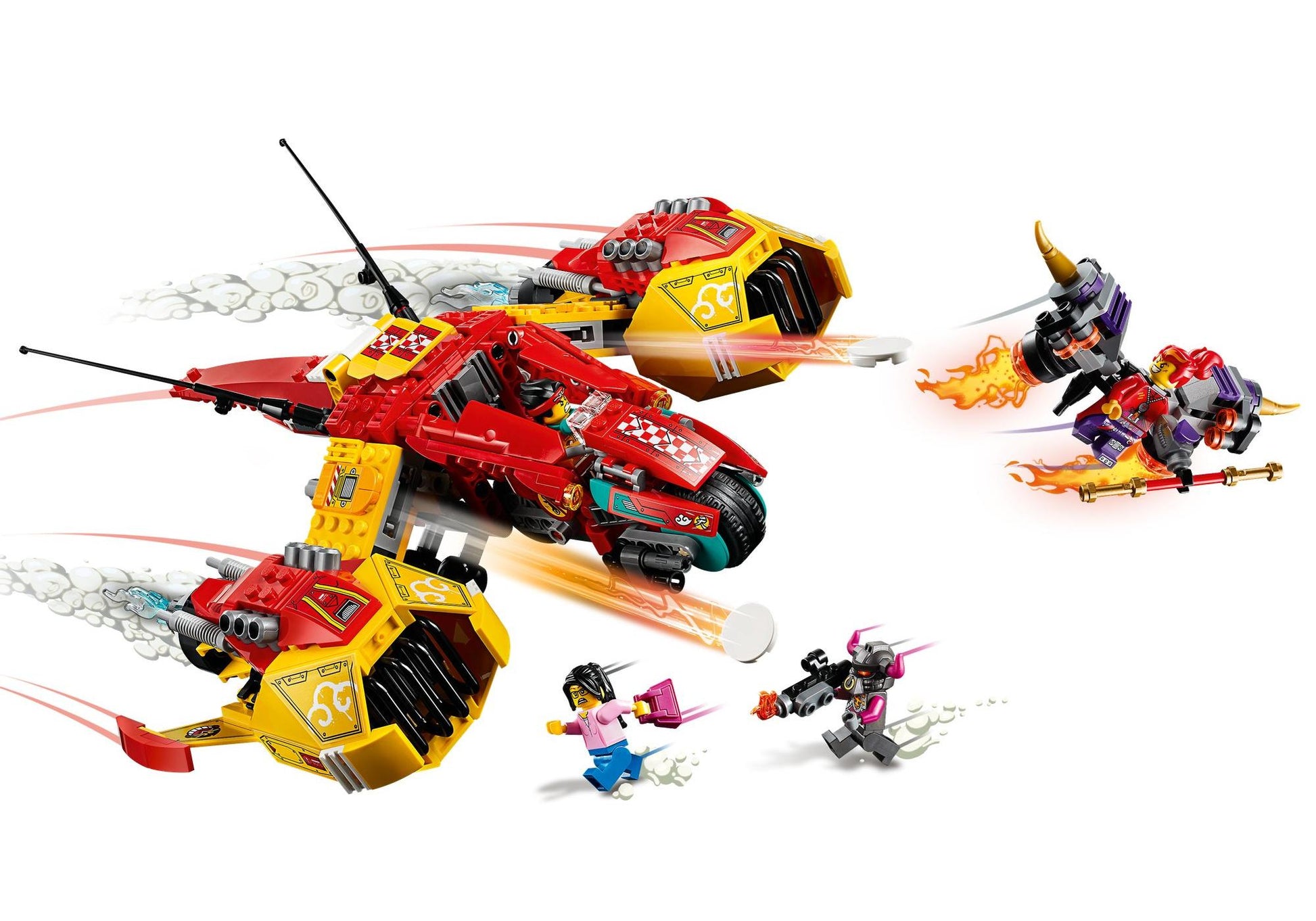 Lego 80008 Monkie Kid: Mokie Kids Wolken-Jet - plegobil