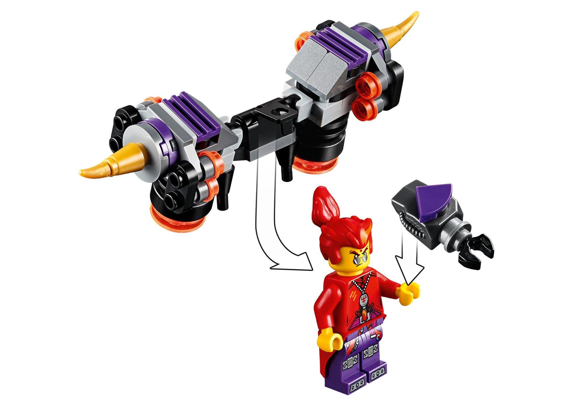 Lego 80008 Monkie Kid: Mokie Kids Wolken-Jet - plegobil