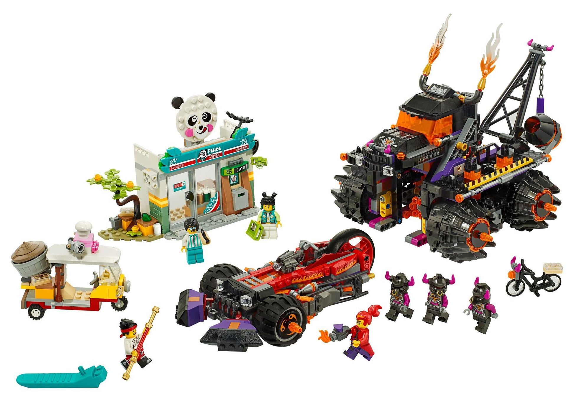 Lego 80011 Monkie Kid: Red Sons Inferno-Truck - plegobil