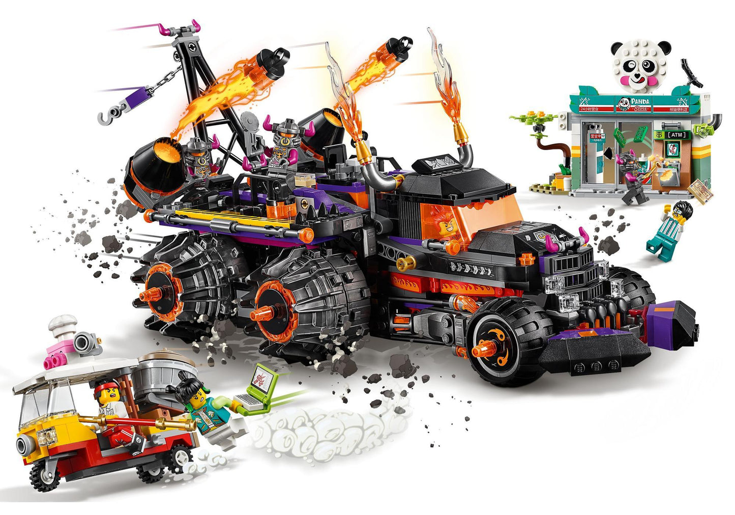 Lego 80011 Monkie Kid: Red Sons Inferno-Truck - plegobil