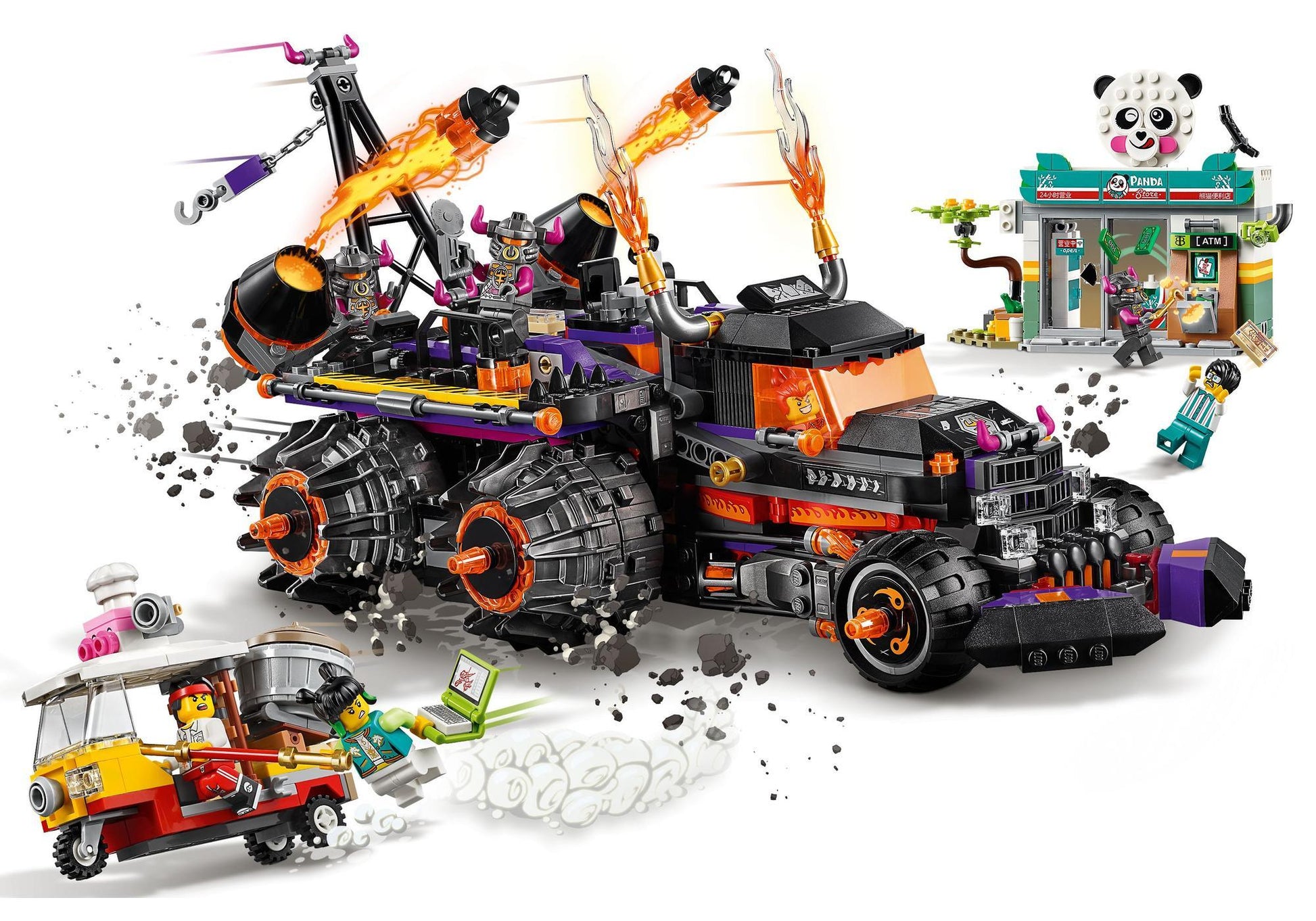 Lego 80011 Monkie Kid: Red Sons Inferno-Truck - plegobil