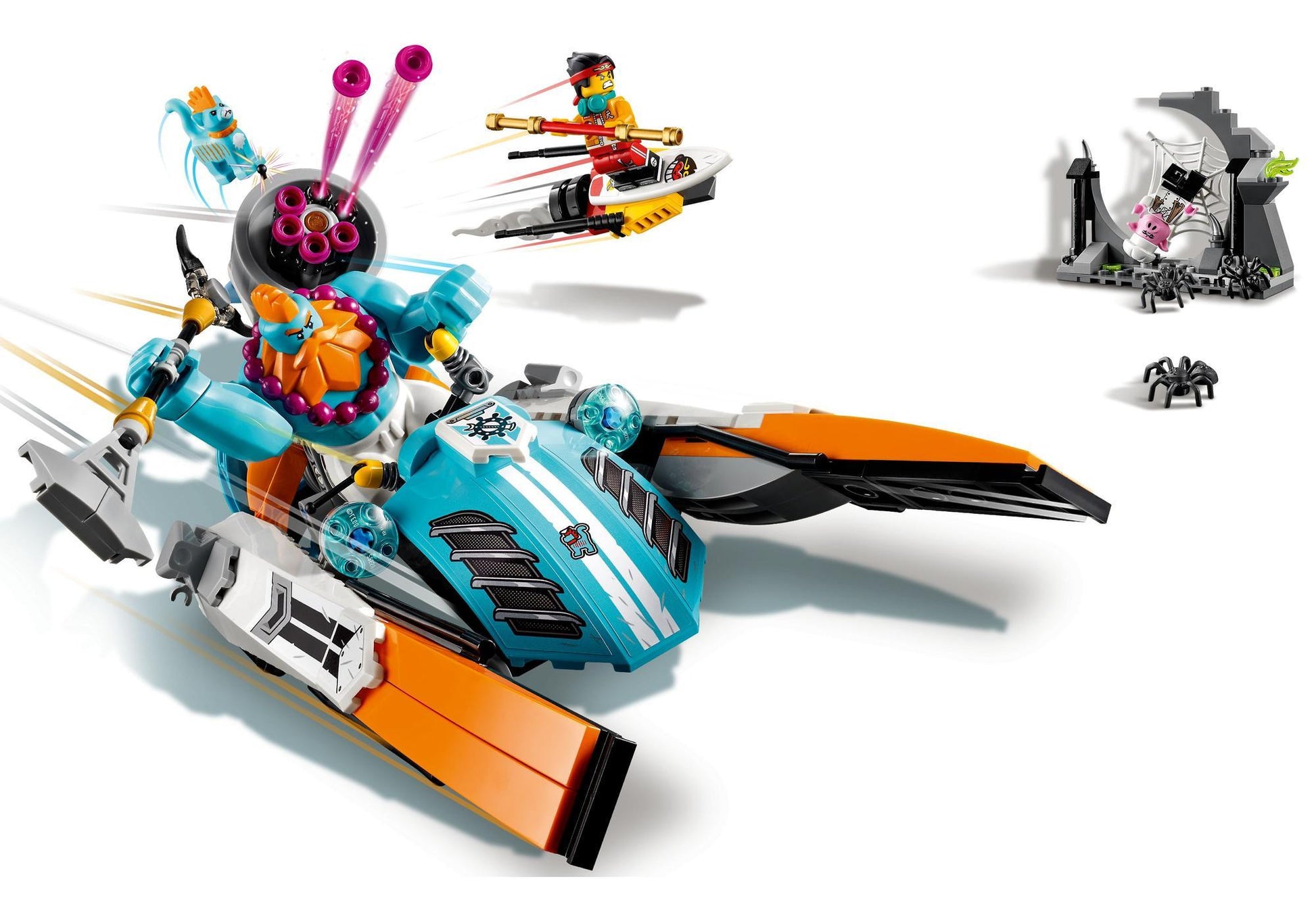 Lego 80014 Monkie Kid: Sandys Schnellboot - plegobil
