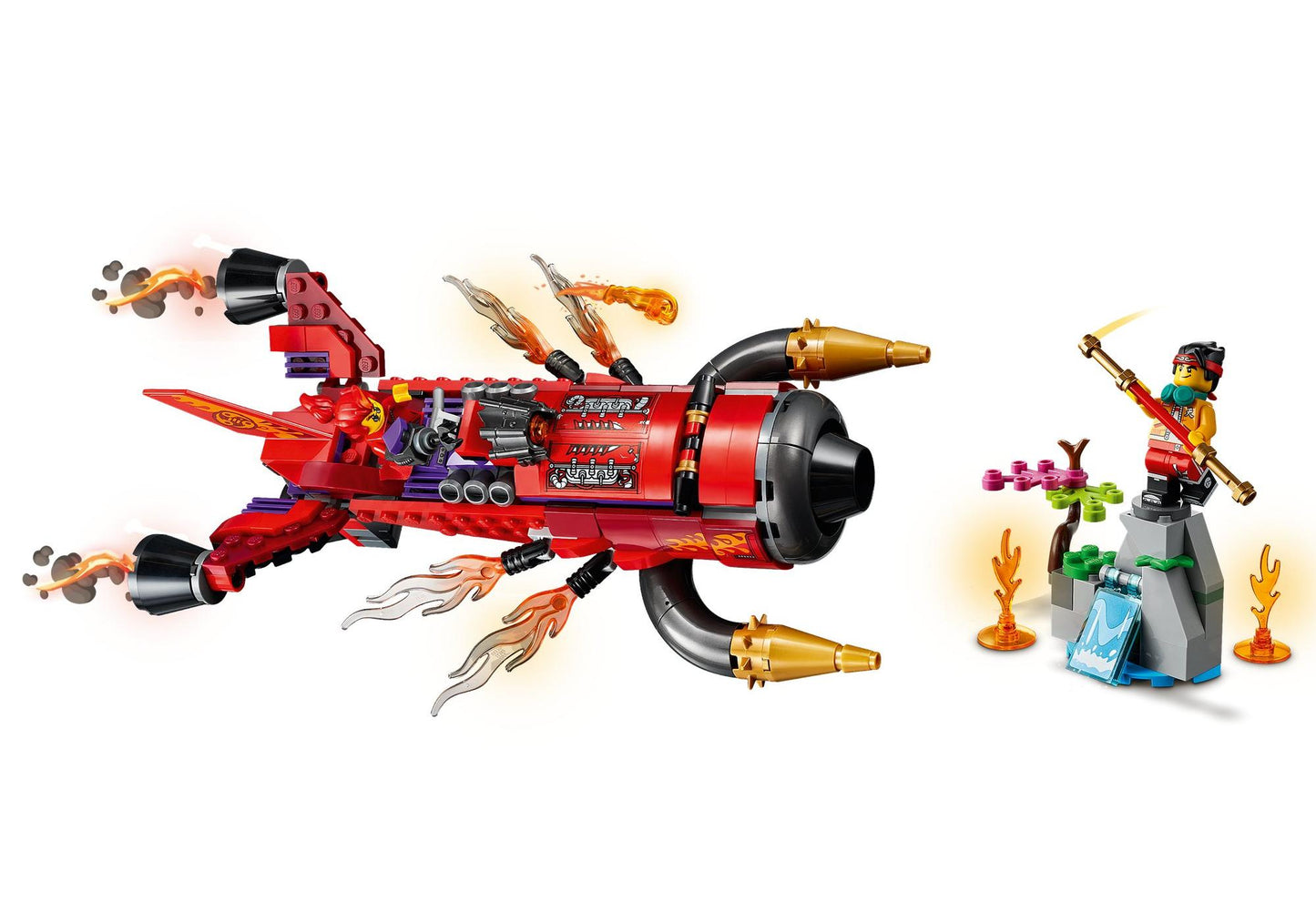 Lego 80019 Monkie Kid: Inferno-Jet - plegobil