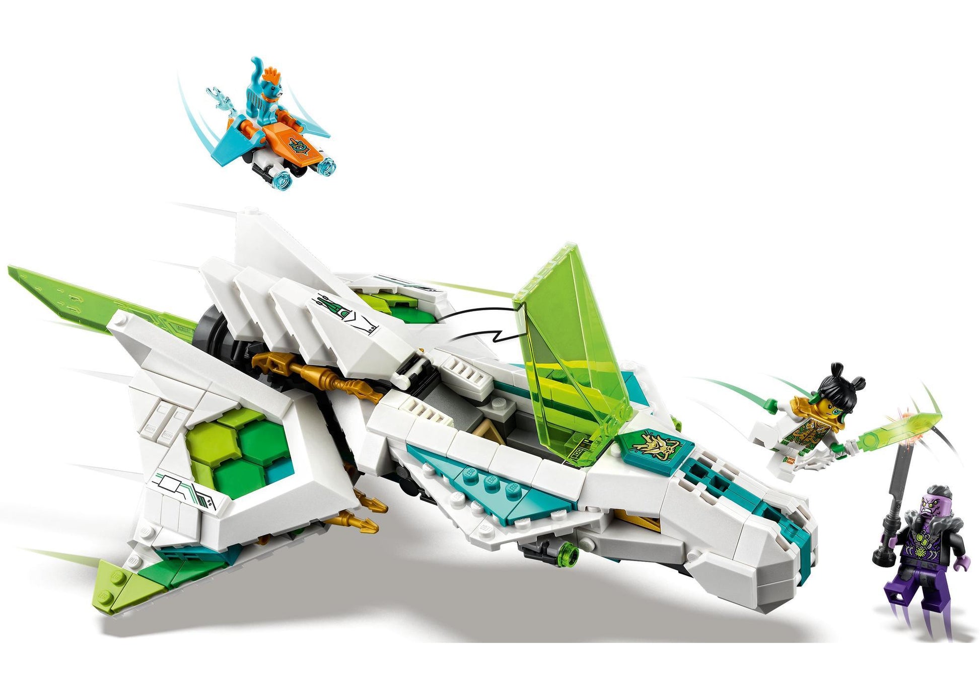 Lego 80020 Monkie Kid: Jet des weißen Drachenpferds - plegobil
