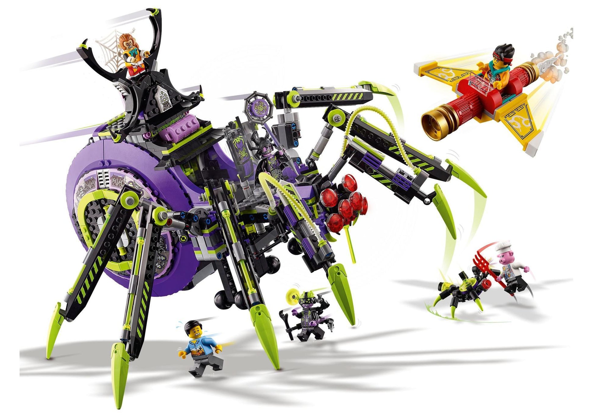 Lego 80022 Monkie Kid: Hauptquartier der Spider Queen - plegobil
