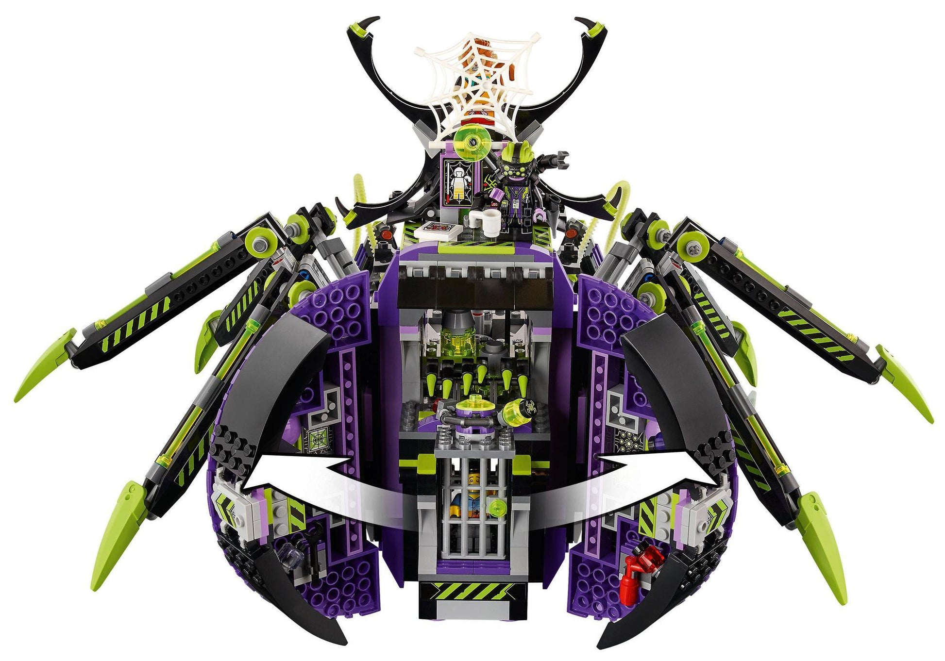 Lego 80022 Monkie Kid: Hauptquartier der Spider Queen - plegobil