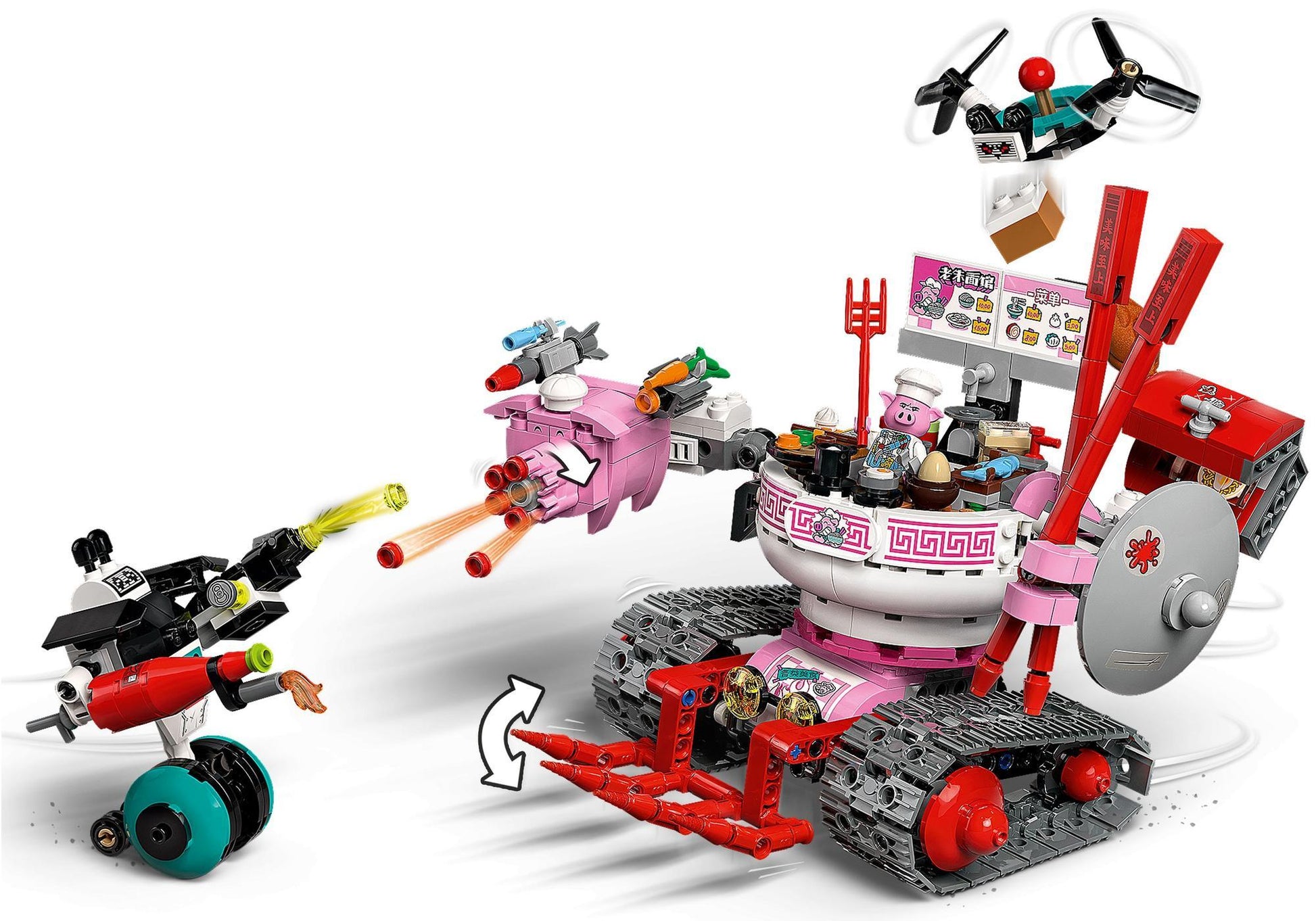 Lego 80026 Monkie Kid: Pigsys Nudelwagen - plegobil